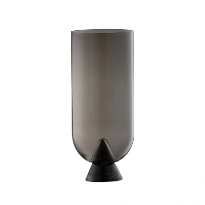 Abbildung von AYTM Vase Glacies, rauchgrau, Höhe 29 cm, Glas, mundgeblasen