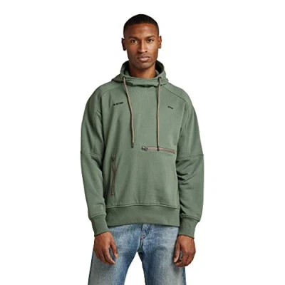 Abbildung von G STAR RAW Herren Moto Loose Hoodie, Grün (lt hunter D22020 A613 8165), S