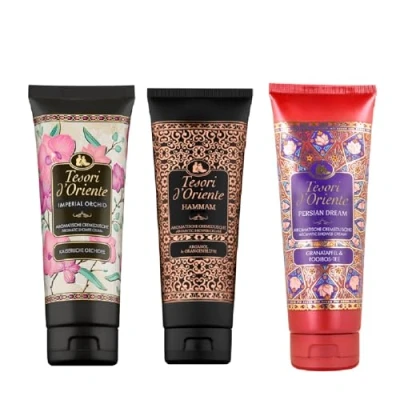 Abbildung von Tesori d&#039;Oriente Duschcreme Cremedusche Vielfaltspaket Imperial Orchid Hammam Persian Dream