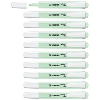 Abbildung von Textmarker STABILO swing cool Pastel 10er Pack Hauch von Minzgrün