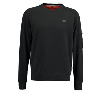 Abbildung von Alpha Industries X FIT Sweatshirt, Herren, Größe: Medium, Black