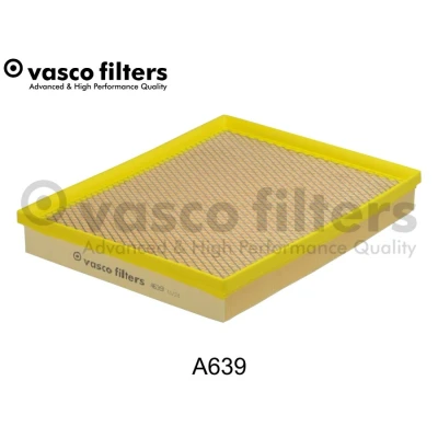 Abbildung von DAVID VASCO A639 Luftfilter 41 262 317 rechteckig Filtereinsatz mit integriertem Gitter RENAULT: MASTER 2 Kasten, Bus
