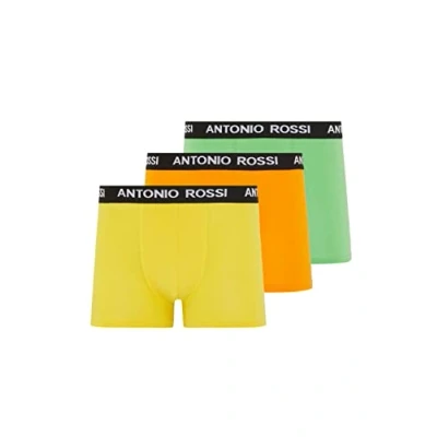 Abbildung von FM London Antonio Rossi Fitted 3 PACK Panties, Herren, Größe: Small, Orange yellow green