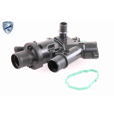 Abbildung von VEMO EXPERT KITS + V25 99 1738 Kühlwasserthermostat 83 mit Dichtung Sensor Kunststoffgehäuse, Gehäuse FORD: FOCUS 3 Turnier, S Max Mk1, KUGA 2