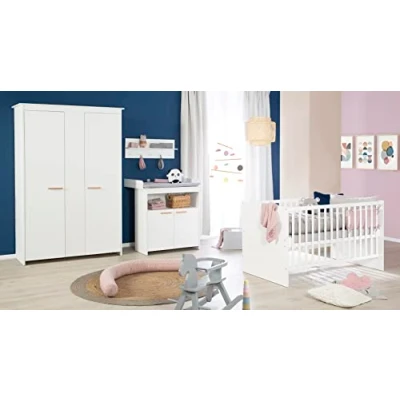 Abbildung von roba Babyzimmer Komplettset &quot;roba Anton&quot;, (Set, 3 St., bestehend aus Kombi Kinderbett, Kleiderschrank und Wickelkommode)