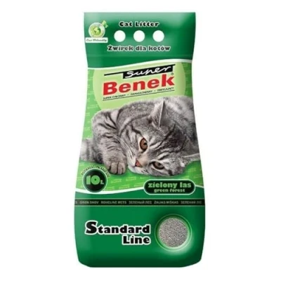 Abbildung von SUPER BENEK STANDARD Katzenkies Bentonitkies Grüner Wald 10 l