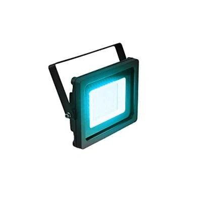 Abbildung von EUROLITE LED IP FL 30 SMD türkis Wetterfester flacher Außenstrahler (IP65) mit farbigen LEDs