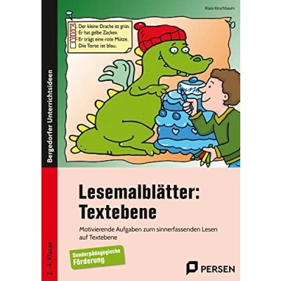 Abbildung von Lesemalblätter: Textebene: Motivierende Aufgaben zum sinnerfassenden Lesen auf Textebene Sonderpädagogische Förderung (2. bis 4. Klasse)