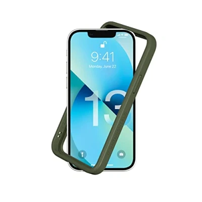 Abbildung von RhinoShield Bumper Case kompatibel mit [iPhone 13 Mini] CrashGuard NX Stoßdämpfende Schutzhülle im schlanken Design 3.5 Meter Fallschutz Camo Grün