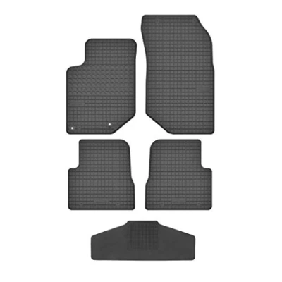 Abbildung von Fußmatten Vorne, Hinten + Tunnel Matte 5er Set für Peugeot 2008 2 seit 2019 Gummi Gummimatten