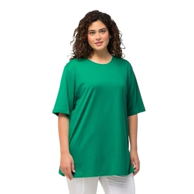 Abbildung von Ulla Popken PLUS SIZE TEE Tshirt basic, Damen, Größe: 42/44, Emerald