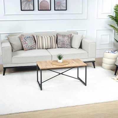 Abbildung von Surya Teppich &quot;Modern&quot;, rechteckig, Skandi Design, Modern Boho Kurzflor Wohnzimmerteppich, Schlafzimmer