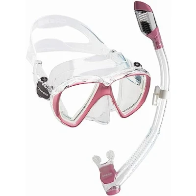 Abbildung von Cressi Ranger Schnorchelset Schnorcheln Set mit Schnorchel und Taucherbrille, wasserdichte Tauchmaske Anti Fog Leck aus Gehärtetem Glas, 3 Kanal Premium Dry für Erwachsene