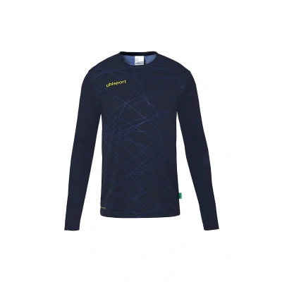Abbildung von uhlsport Herren Prediction Torwart T Shirt, Marine/Fluo Gelb, 164 EU