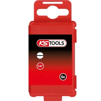 Abbildung von KS Tools 918.3356 1/4&quot; TORSIONpower Bit Schlitz, 75mm, 4mm, 5er Pack
