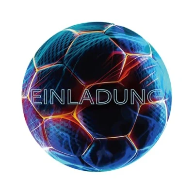Abbildung von Werfunee 12er Einladungskarten Kindergeburtstag Junge 11 x cm Fussball Geburtstag Einladung Geburtstagseinladungen