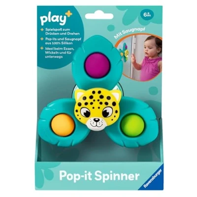 Abbildung von Ravensburger Lernspielzeug Play+ Pop it Spinner: Leopard, FSC® schützt Wald weltweit