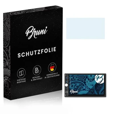 Abbildung von Bruni Schutzfolie kompatibel mit Pumpkin AE0273B 7 Inch Universal Folie, glasklare Displayschutzfolie (2X)