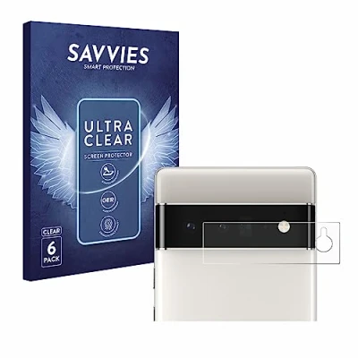 Abbildung von Savvies 6 Stück Schutzfolie für Google Pixel Pro (NUR Kameraschutz) Displayschutz Folie Ultra Transparent