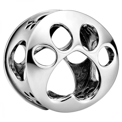 Abbildung von Pandora Openwork PAW Charm, Damen, Größe: One Size, Sterling silver