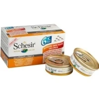 Abbildung von Schesir Katze Mp Dose Gekocht 6x50 g Katzenfutter Hhnerbrust&amp;K...