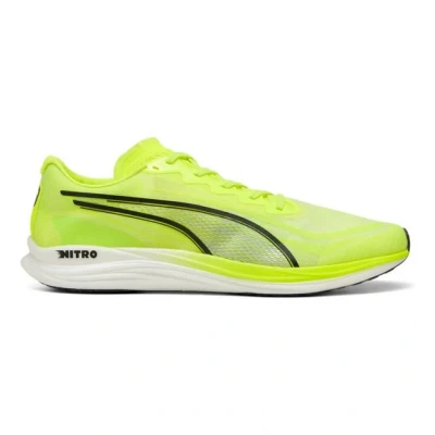 Abbildung von puma Wettkampf Propio Nitro Laufschuh Straße, Herren, Größe: 45, Yellow alert black Schuhe