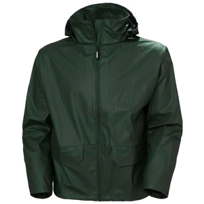Abbildung von Helly Hansen Workwear Unisex 70180 Regenjacke VOSS wasserdicht gr n M, Grün, M EU