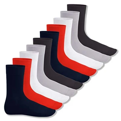 Abbildung von Footstar Herren &amp; Damen Baumwollsocken (10 Paar) Klassische Socken aus Baumwolle Everyday! Metropolis 35 38