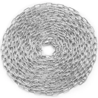 Abbildung von VEVOR Stahlkette Kohlenstoffstahl Gliederkette Absperrkette Kette 3,5mmx10,05m