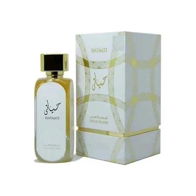 Abbildung von Eau de Parfum HAYAATI GOLD ELIXIR 100ml EDP Unisex von Dubai im orientalischen Stil für Damen und Herren
