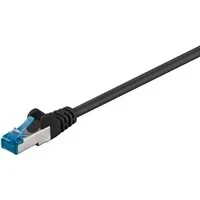 Abbildung von Goobay 94138 RJ45 Patchkabel CAT 6A S/FTP PiMF / 500 MHz Netzwerkkabel Kupfer Internetkabel halogenfrei RJ 45 Stecker LAN Kabel Grau 15m