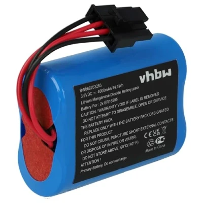 Abbildung von vhbw Batterie kompatibel mit Visonic SR 740 PG2 Alarmanlage, Alarmsystem (4000mAh, 3,6V, Li SOCl2)