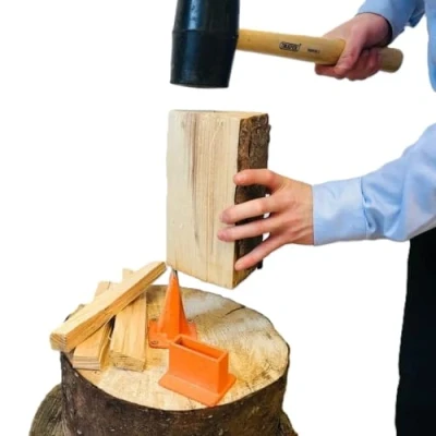Abbildung von Forest Master USBB Brennholz Anzündholz Holzspalter Axt Beil Spaltmesser Holzschneiden Holz Klassisch Orange