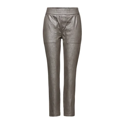 Abbildung von Street One Coating Jogginghose, Damen, Größe: 42x28, Beige