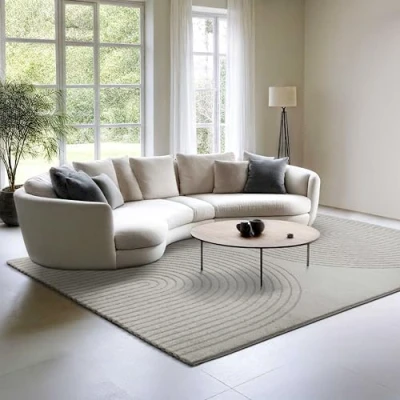 Abbildung von the carpet Teppich &quot;Eclipse&quot;, rechteckig, moderner Wohnzimmer weicher Flor