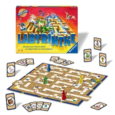 Abbildung von Ravensburger Labyrinth Klassisches Brettspiel Familienpuzzlespiel 2 bis 4 Spieler ab 7 Jahren 26743 Französische Version