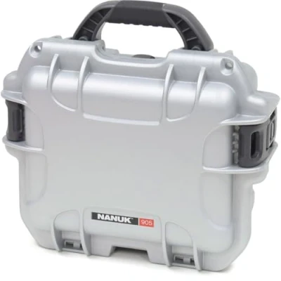 Abbildung von Nanuk 905 Wasserdichter Hartschalenkoffer Mit Plüschschaumeinlage Silber