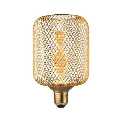 Abbildung von Paulmann 290.84 Metallic Glow Standard 230V LED Leuchtmittel Zyl Helix E27 130lm 3,5W 1800K Messing