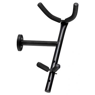Abbildung von Classic Cantabile AS 21 Saxophon Wandhalter Für Alt und Tenorsaxophone Wandmontage Schwarz