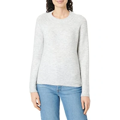 Abbildung von Pieces Pcjuliana LS Oneck NOOS BC Strickpullover, Damen, Größe: XS, Light grey