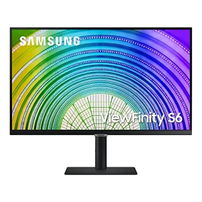 Abbildung von Samsung WQHD Monitor S6U S27A600UUU, 27 Zoll, IPS Panel, Auflösung, HDR10, AMD FreeSync, Reaktionszeit 5 ms, Bildwiederholrate 75 Hz, Auto Source Switch Plus, schwarz