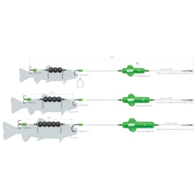 Abbildung von Madcat Screaming Profi River Rig &quot;Deadbait&quot; S / 20gr Meerval onderlijnen