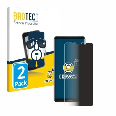 Abbildung von BROTECT (2 Stück Anti Spy Blickschutzfolie für Huawei Mate 10 Pro Privacy Screen Protector [Displayschutz Folie, Sichtschutz, Blaulichtfilter]