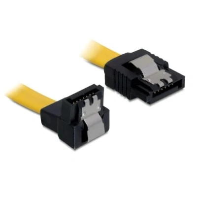 Abbildung von Delock Kabel SATA 6Gb/s male straight&gt;SATA downwards angled 20cm