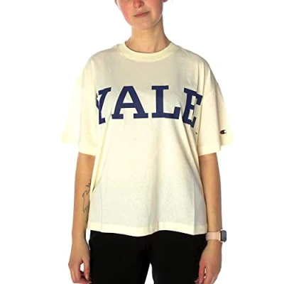 Abbildung von Champion Damen College S T Shirt, Cremefarben, M