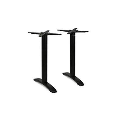 Abbildung von Dublino Tischgestell Tischbein Schwarz, Premium, PJ7622, Gusseisen, Esstisch, H 73 cm, 18 kg, Standfuß 55x8 max. Tischplattengröße 140x80 cm
