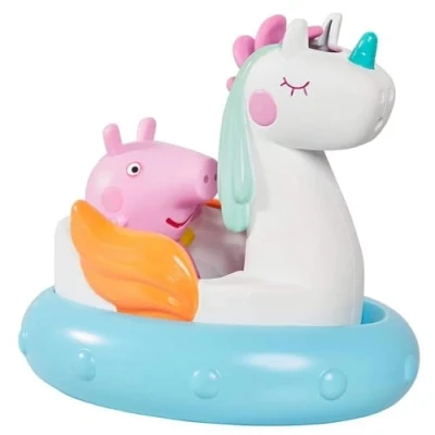 Abbildung von Toomies E73160 Pig Peppa s Unicorn Badespielzeug für Babys, Kinder zum Spielen im Wasser, lustiges Badezubehör Kleinkinder, Mehrfarbig, Geeignet 18 Monate, 2, 3 und 4 Jahre alt