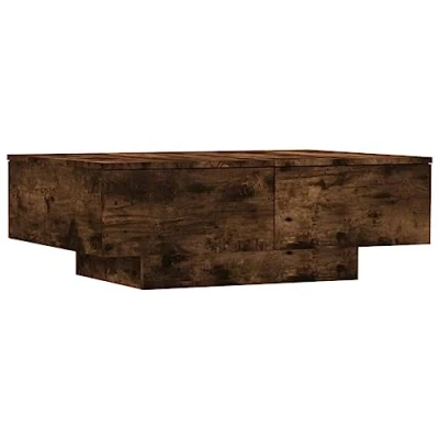 Abbildung von vidaXL Couchtisch Beistelltisch Wohnzimmertisch Kaffeetisch Sofatisch Teetisch Tisch Wohnzimmer Räuchereiche 90x60x31cm Holzwerkstoff