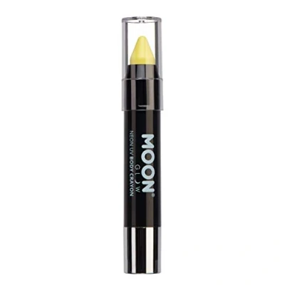 Abbildung von Moon Glow, Neon UV Lackstift Körperkreide für Gesicht und Körper (Pastellgelb)