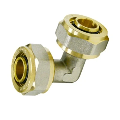 Abbildung von qpool24 Gewindefitting, Pipetec Schraubfitting Winkel 90 beidseitig Alu Verbundrohr